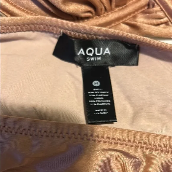 Aqua Brown Satin Bra with Unique Strap Design - Picture 5 of 6